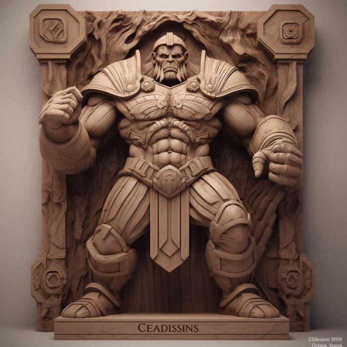 Characters (Colossus marvel 1, HERO_917) 3D models for cnc